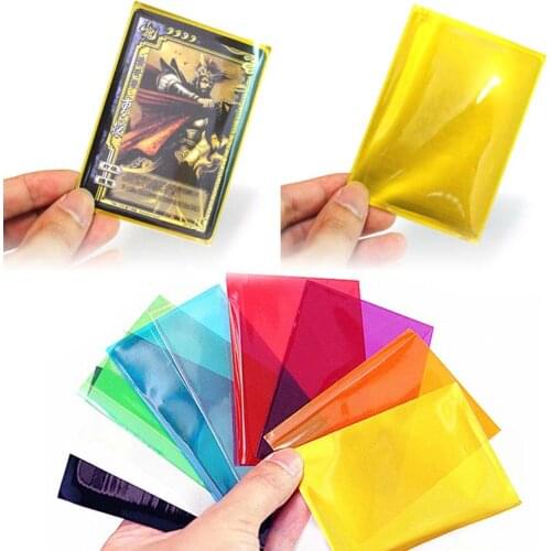 50pcs Colorful Card Sleeves Magic Board Game Tarot Three Kingdoms Poker Cards Protector