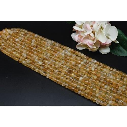 6x10mm AAAAA Natural Faceted Citrine irregular Abacus Beads For DIY necklace bracelet jewelry make 15 "free delivery