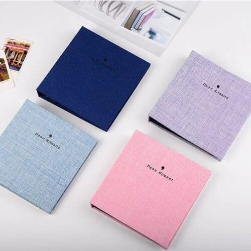 70 Pocket Cotton and Linen Loose Leaf 5 Inch Photo Album For Fujifilm Instax 210 300 Wide