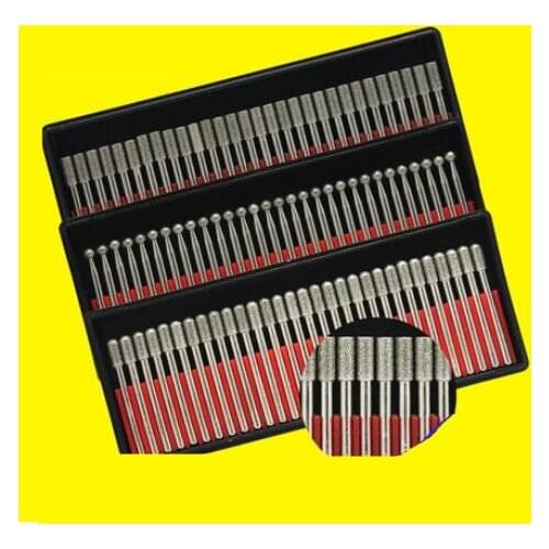 Diamond grinding head 3mm alloy grinding head carborundum electric grinding round needle bar steel cylindrical cone