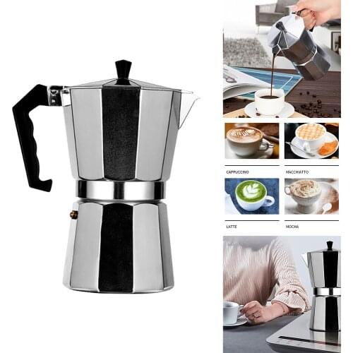 Aluminum Mocha Octagon Coffee Maker Primula Aluminum Maker Bold Espresso Stovetop Filter Kitchen Accessories 1/2/3/6 Cups
