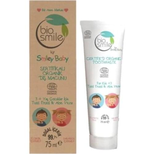 Biosmile Cosmos Certified Organic Toothpaste Tutti-Frutti Aloe 421352596