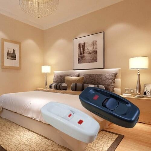 Household Light Switch 220V 10A Cord Cable ON/OFF for Table Desk Lamp can CSV