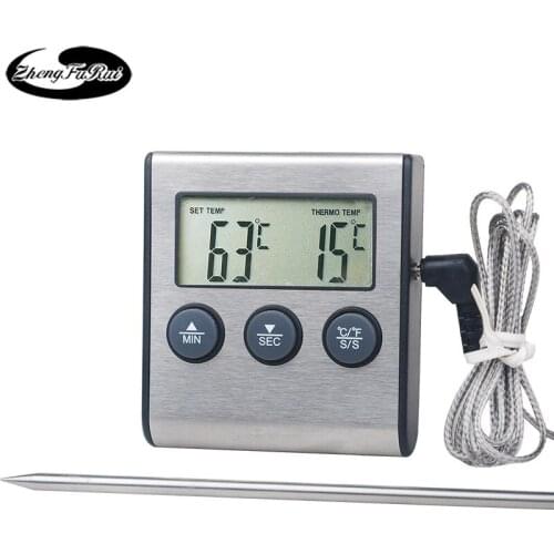 Electronic Probe Thermometer Food Barbecue Digital Display Thermo-hygrometer TP700 Barbecue Thermometer