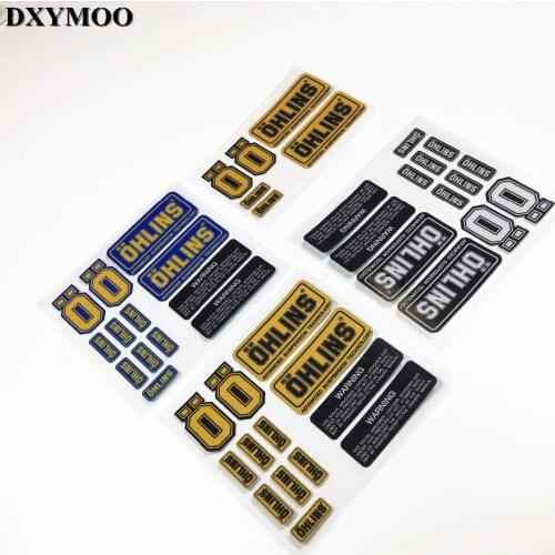 Car Styling Reflective Motorcycle Helmet Bike Decals Vinyl Tape for DFV Fork SHOCK ROAD-TRACK Absorber