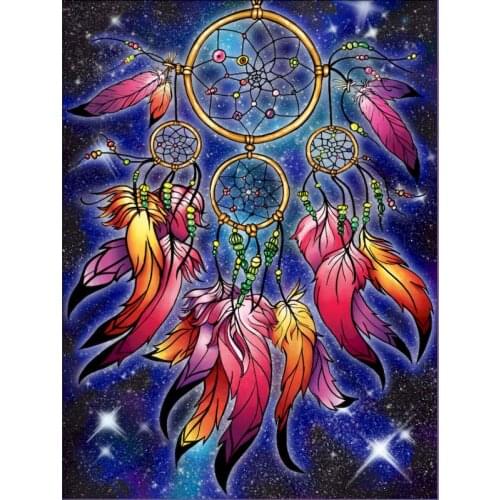 GATYZTORY 60x75cm Frame DIY Painting By Numbers Dream Catcher Landscape Hand Painted Oil Paint By Numbers For Home Decor Art