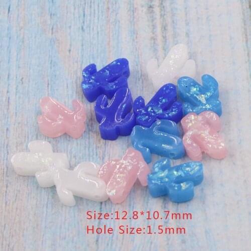 Jaymaxi Opal Cactus Resin Beads 4 Colors 1.5mm Hole 12.8*10.7mm Synthetic Opal Plant DIY Neckalce Jewelry 20Piece/lot