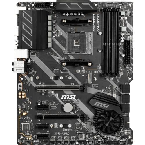 MSI X570-A PRO AM4 DDR4 4400 mhz (Oc) 2 x M.2 USB 3.2 HDMI ATX Motherboard