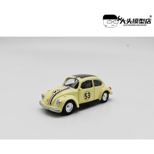 Norev 1:64 Volks wagen VW Beetle #53 Collect die casting alloy trolley model