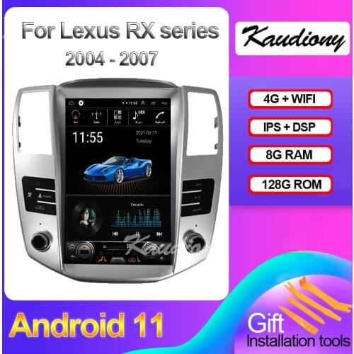 Kaudiony 12.1" Android 10.0 For Lexus RX RX300 RX330 RX350 RX400 RX450 Car Radio Multimedia Player Auto GPS Navigation 2004-2007