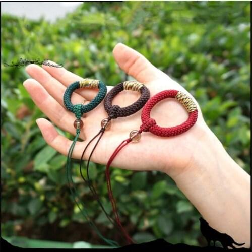 National wind mobile phone rope woven short rope High quality straps boutique rope Lariat Lanyard DIY hand made pendant rope