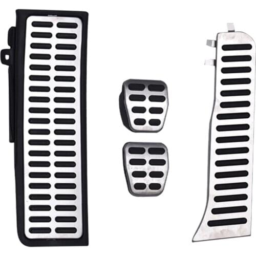 New Aluminium stainless steel Fuel Brake Footrest Pedal AT/MT for audi Q3 2011 2012 2013 2014 2015 2016