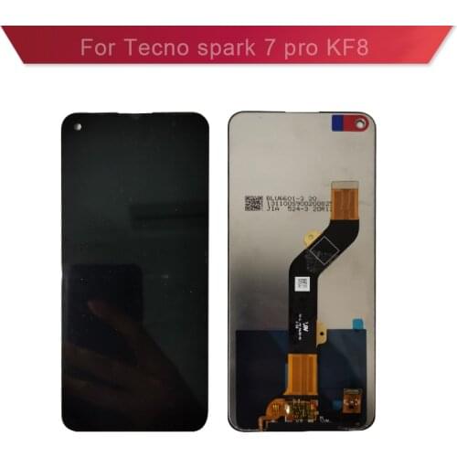 New LCD Screen For Tecno Spark 7 Pro KF8 Display And Touch Screen Digitizer Assembly KF8 LCD Complete Screen Replacement