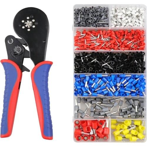 Crimping tools pliers YE 16-6 0.08-16mm2 electrical tubular terminals box mini clamp Self-adjusting tool set crimp tools