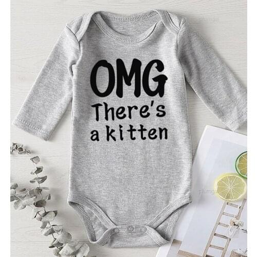 Baby girl clothes Girl Toddler Girl Fall Costume Cotton Rompers for Babies Children Jumpsuits Printing Kitten Boy Winter Romper