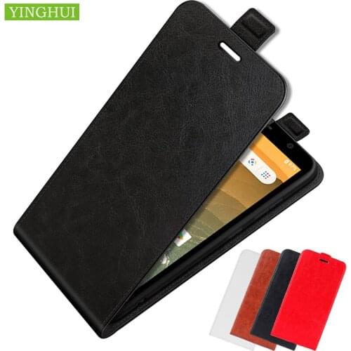 Luxury Flip Vertical Cover Wallet Bag With Card Holder For Vodafone Smart E11 High Quality Leather Silicone Magnetic Phone Case