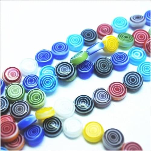 1 strings flower glass beads with thread strings round shape 6mm 8mm10mm 12mm top fashion diy jewelry findings loose beads