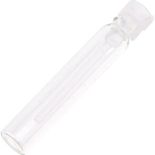 2x50x Mini Glass Perfume Sample Vials Empty Essential Oil Fragrance Bottle 2ml White