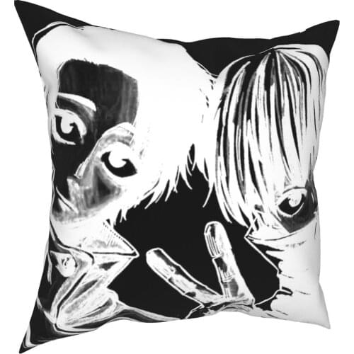 Jujutsu Kaisen Team Pillowcase Printed Fabric Cushion Cover Decor Inumaki Toge Pillow Case Cover Living Room Square 40*40cm