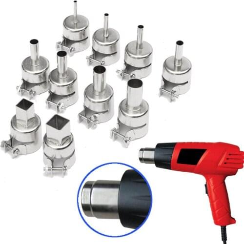 XNEMON 10pcs/Set Heat Gun Nozzles Tool Kits For 850 Hot Air Soldering Station Rework BGA Repair Tools