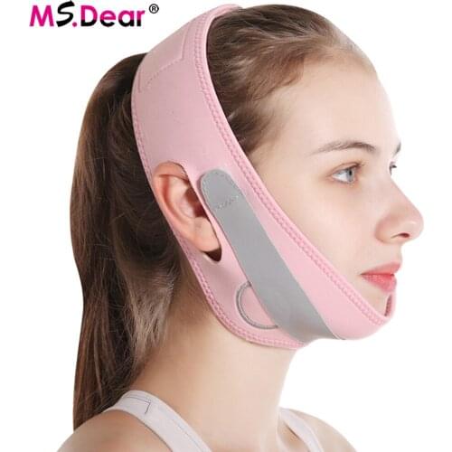 Face lifting Strap for Women Elastic Face Slimming Bandage V Line Face Shaper Women Chin Cheek Lift Up Belt Facial Massage