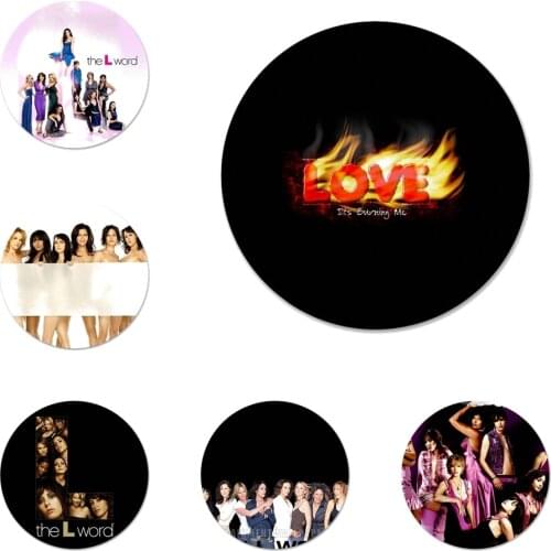 58mm The L Word Icons Pins Badge Decoration Brooches Metal Badges For Backpack Decoration