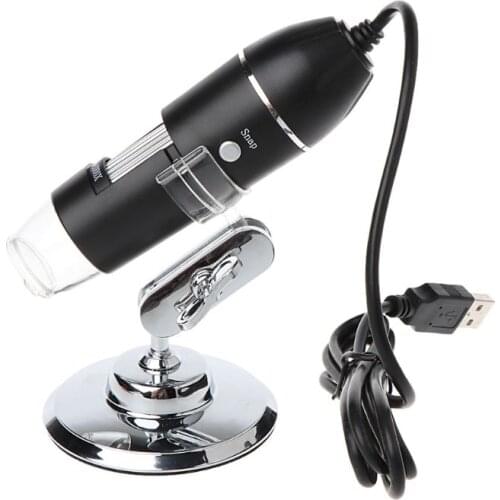 1000X Digital Microscope USB Endoscope 8LED Camera Microscopio Magnifier w stand 964E