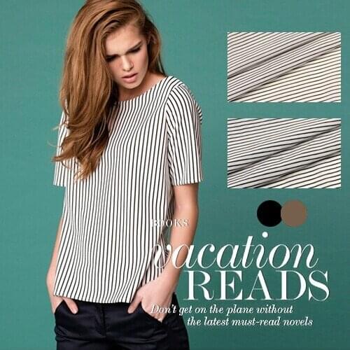 135m wide 9mm stripes print silk cotton fabric for dress shirt clothes