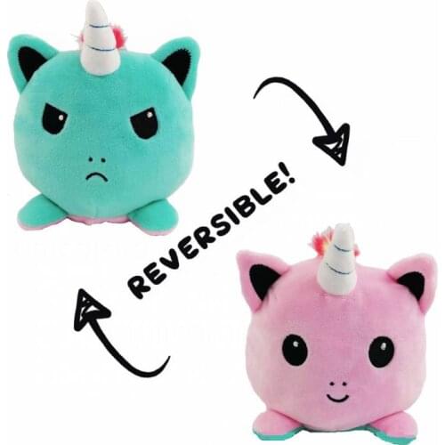 15CM New Creative Flip Unicorn Two-Sided Unicorn Stuffed Animal Plush Toy Boy And Girl Birthday Gift