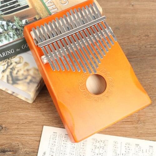 17 Keys Kalimba Thumb Piano Wood Musical Instruments With Learning Book