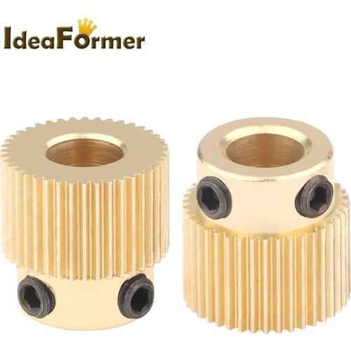 2pcs 3D printer Accessories Extruder gear 40 Tooth 40 Teeth GearFor MK Reprap Extruder
