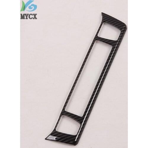 For Toyota RAV4 2019 2020 Car Accessories Seat Heating Switch Control Cover Trim ABS Carbon Fiber styling