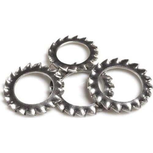 M3 M4 M5 M6 M8 M10-M24 Stainless steel lock tight washer outer serrated pad multi-tooth anti-slip stop anti-loose gasket GB862