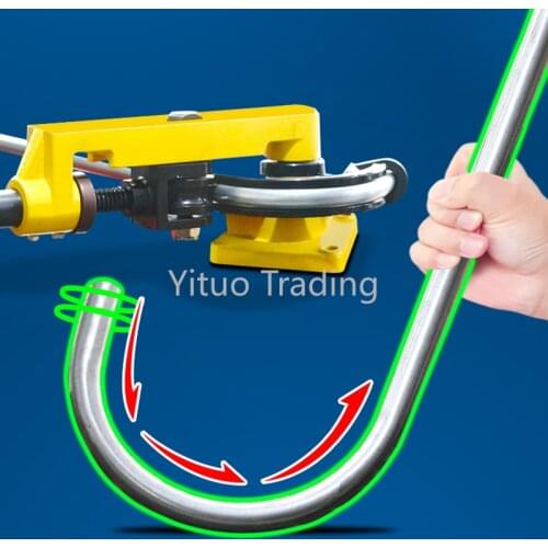 Mechanical Manual Pipe Bender Multifunctional Bending Machine Shrink Pipe Bending Machine Iron Steel U-shaped Bending LK