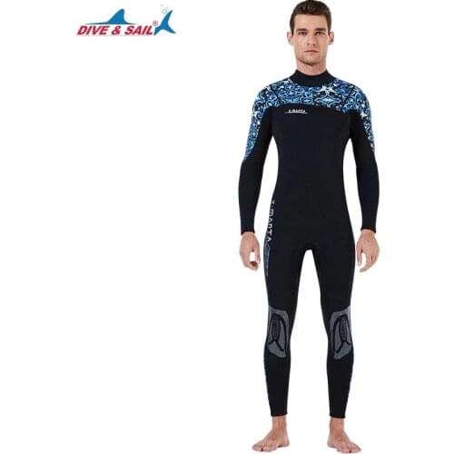Mens Womens 3MM Neoprene Long Sleeve Wetsuit One-Piece Full body Scuba Dive Surfing Snorkeling Spearfishing Wet Suit Swimsuit