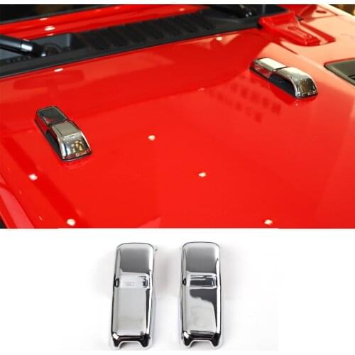 JXKaFa Fit For Jeep Wrangler JL 2018 Car Front Hood Cover Decoration Trim Styling Exterior Accessories Stickers ABS Newest