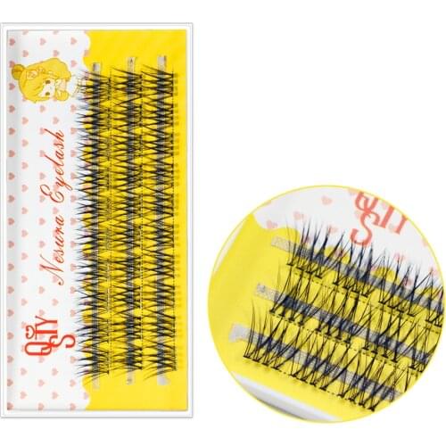 10D 120 pairs Natural individual grafted eyelashes Natural extension eyelashes 0.1 C curvature mink hair false eyelashes