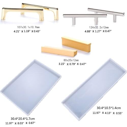 2021 New DIY Silicone Resin Tray Mold Vanity Tray Serving Tray Epoxy Resin Casting Mold