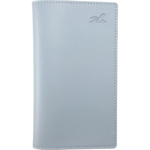 Men Women Document Organizer Lightweight Travel Wallet Protective PU Leather Durable Portable Solid Passport Holder Cover