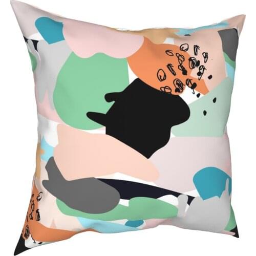 Everyday Abstract Pattern Scribble Pillow Cover Decoration Simple Cushions Throw Pillow for Living Room Double-sided Printing