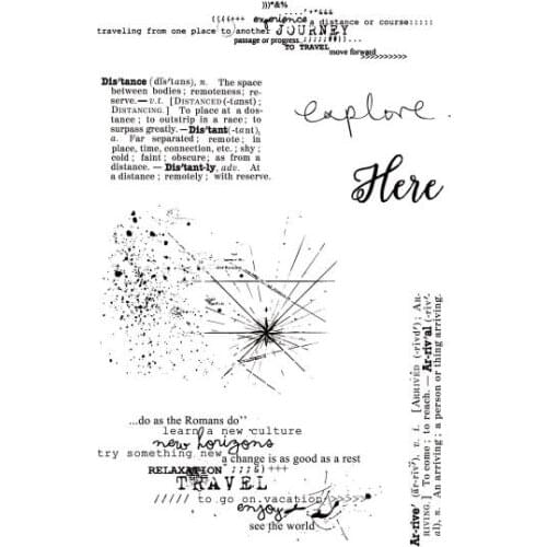 Retro/background / Clear Silicone Stamp/Seal for DIY scrapbooking/photo album Decorative clear stamp M1413