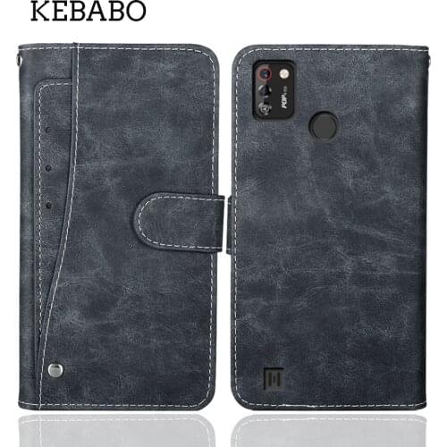 Luxury Wallet Tecno POP 4 Pro Case 6.52" Vintage Flip Leather Business Protective Cover For Tecno POP 4 Pro Case Phone Bag