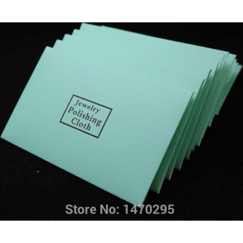 100pcs silver polish cleaning polishing cloth with package silver cleaning cloth wiping cloth of silver jewelry suede maintenanc