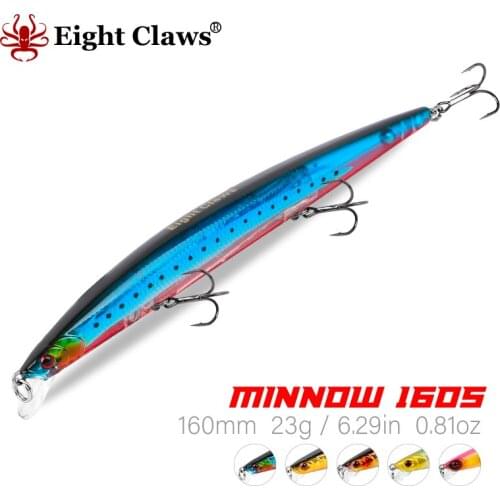 EIGHT CLAWS Minnow Jerkbait Fishing Lure 160mm 23g Topwater Hard Bait Wobbler Jig Crankbait Pesca Offshore Long Casting SwimBait