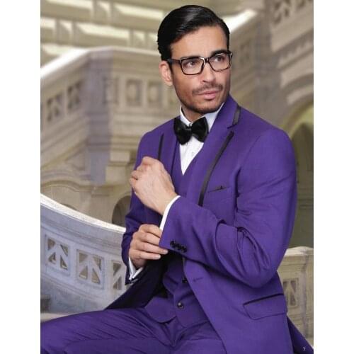 High Quality Mens Suits Groom Tuxedos Groomsmen Wedding Party Dinner Best Man Suits Blazer (Jacket+Pants+Vest+Tie) NO:1067