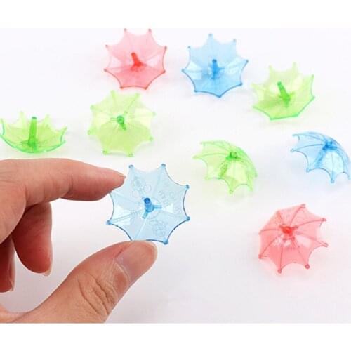 20PCS/Pack Funny umbrella Spinning Tops Random Color Plastic Mini Tops Kids Toys Birthday Party Gifts Christmas Favors Supplies