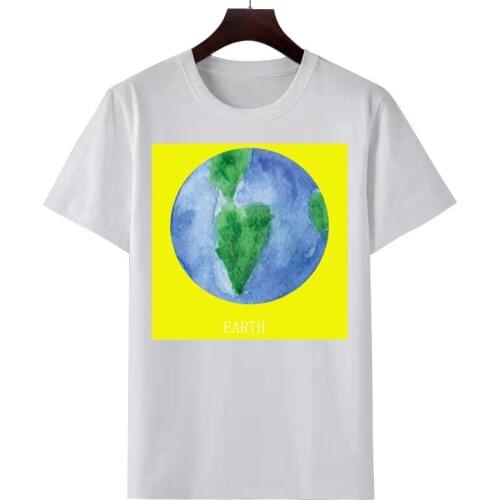Womens T shirt cartoon print T shirt summer fashion casual white T shirt shirt short sleeves round neck shirt