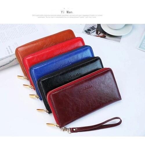 Female Wallet PU Leather Long Purse Famous Brand Designer Wallet Women 2021 Quality Female Purse