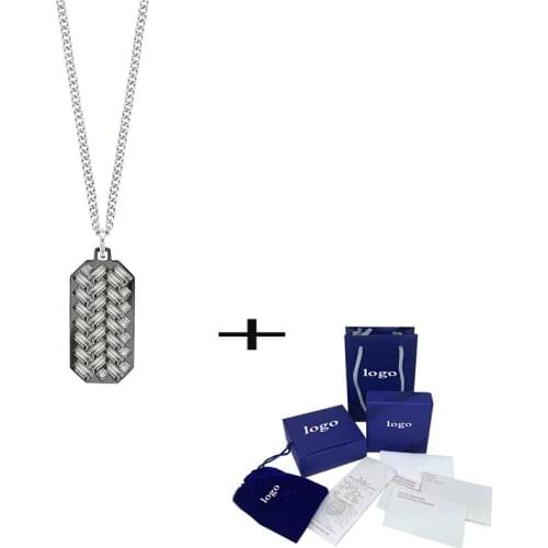 2021 new 925 silver punk style men necklace Christmas presents