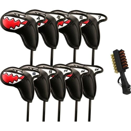 9pcs 4-9/P/A/S Gradients Number Golf Iron Head Covers Iron Headovers Wedges Covers